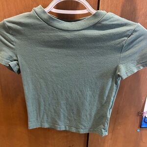 H&M Green Crop Top